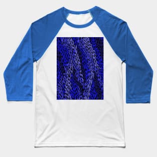 Aboriginal Art - Sea Grass Blue Baseball T-Shirt